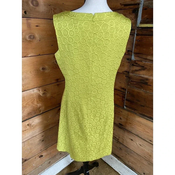 Nine West Vintage Dress 14 Chartreuse Green - Picture 5 of 12